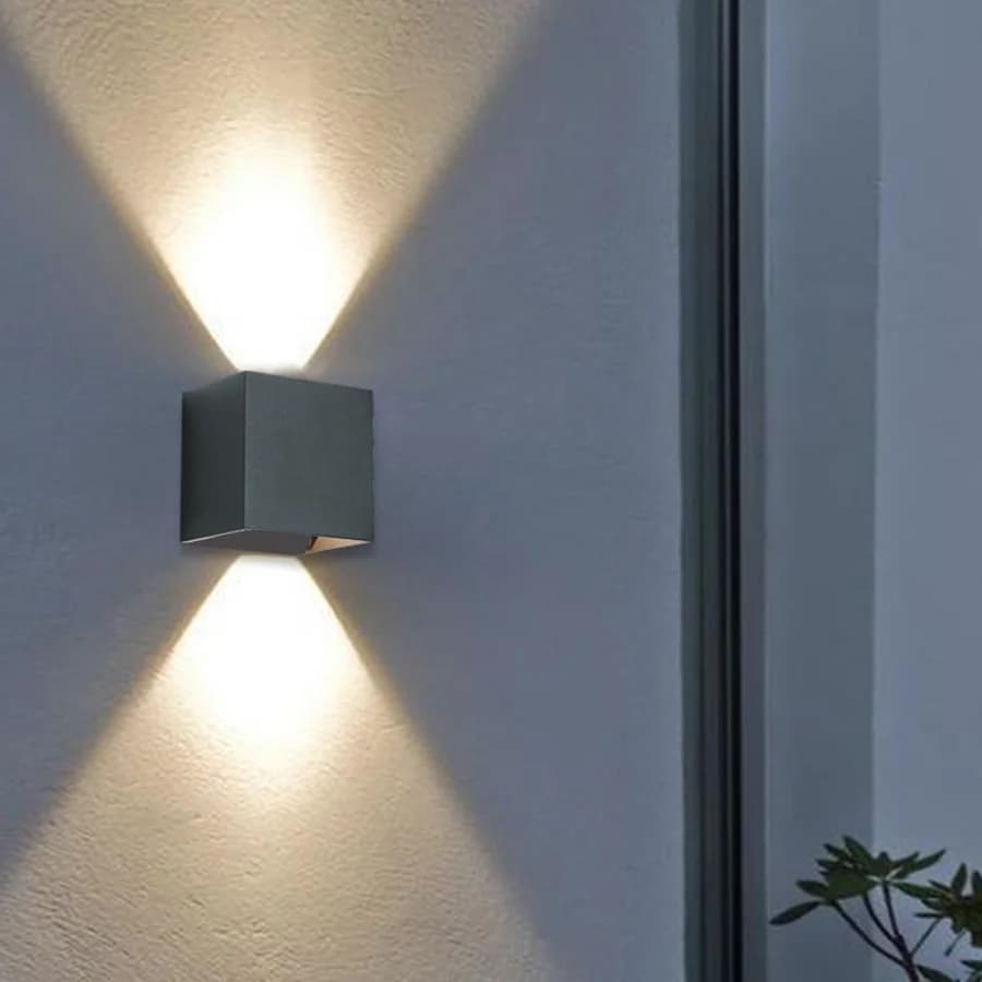 ZIDNA LAMPA SQ 6W SIVA 4000K IP65