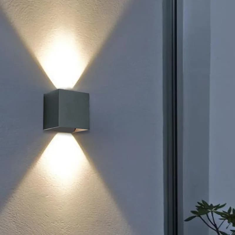 ZIDNA LAMPA SQ 6W SIVA 4000K IP65