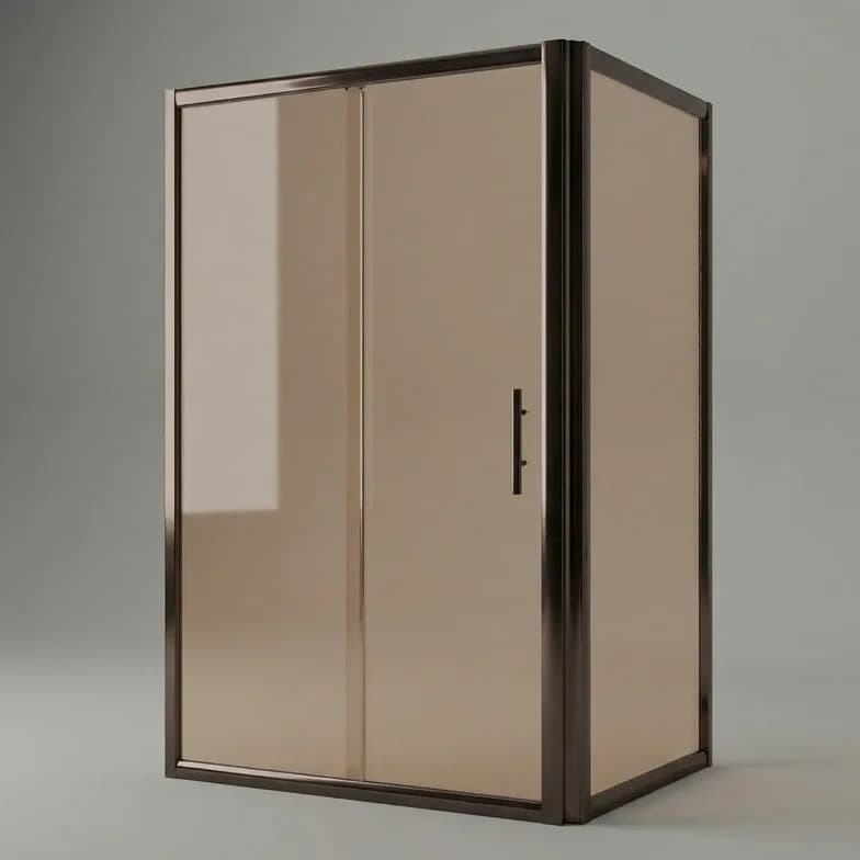 Tuš staklo Veneta 80X120X190 BRONZE