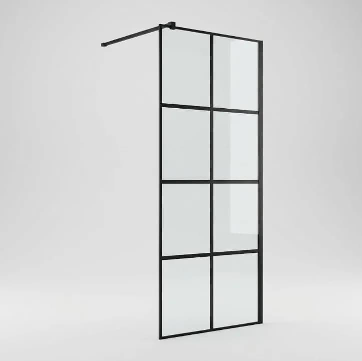 Tus staklo Melia 80x190cm Crne linije