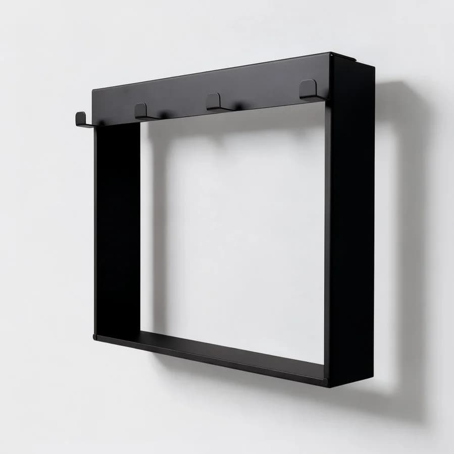 TUS POLICA NICHE HS-TH08 BLACK 50x40 CM INOX YZ