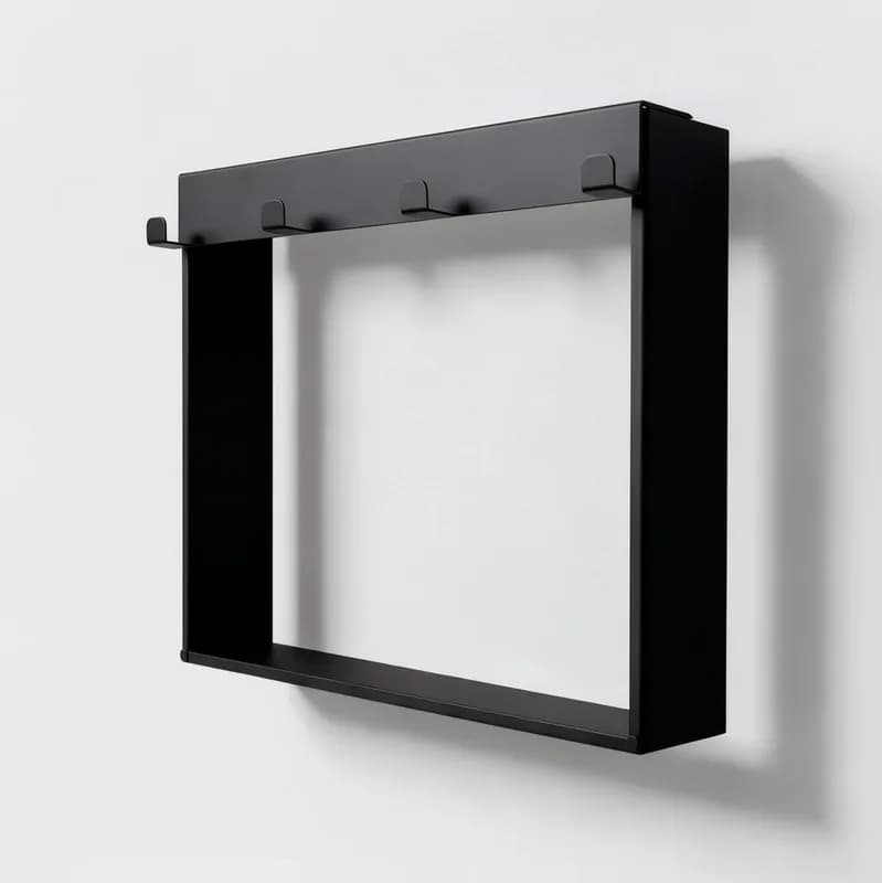 TUS POLICA NICHE HS-TH08 BLACK 50x40 CM INOX YZ