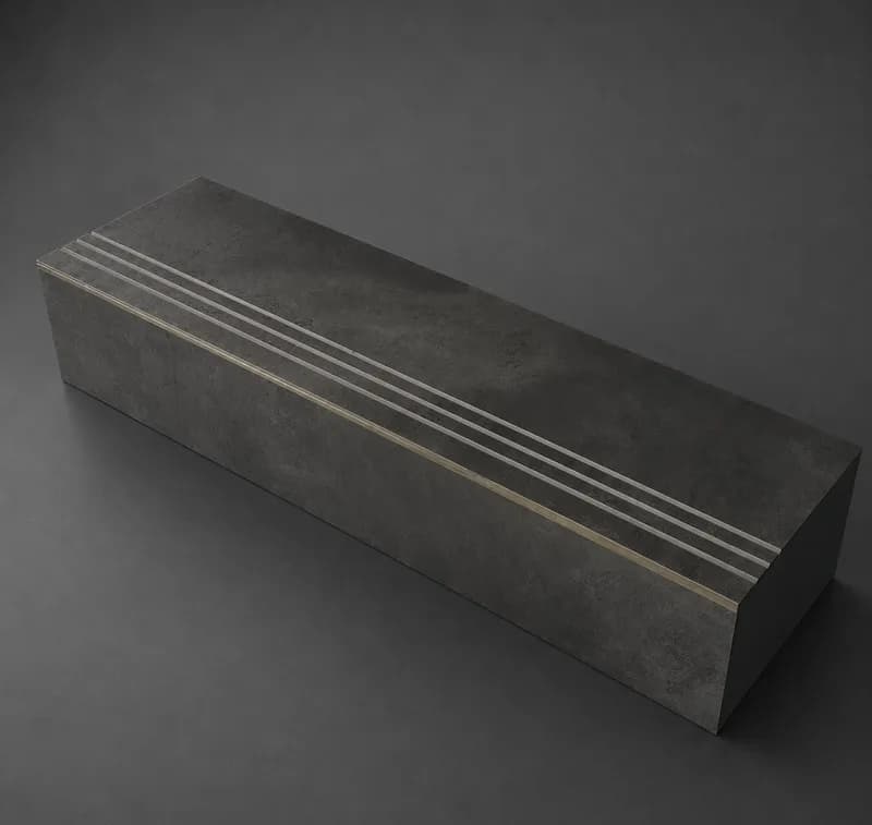 Stepenice set CENTO GRAPHITE MAT Gaziste+Celo 120cm