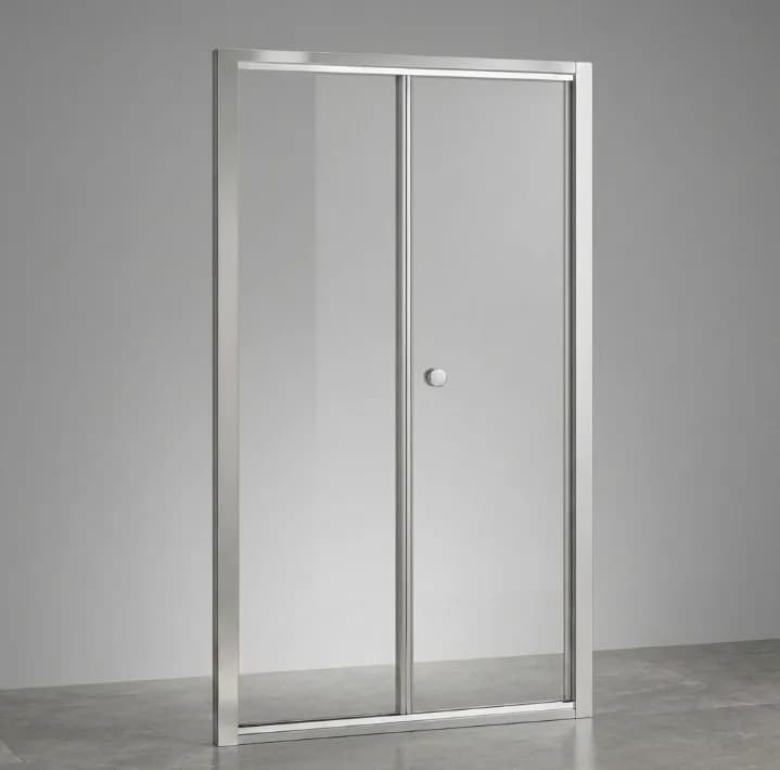 TUS STAKLO ACORDION 90CM CHROME CLEAR AQUA