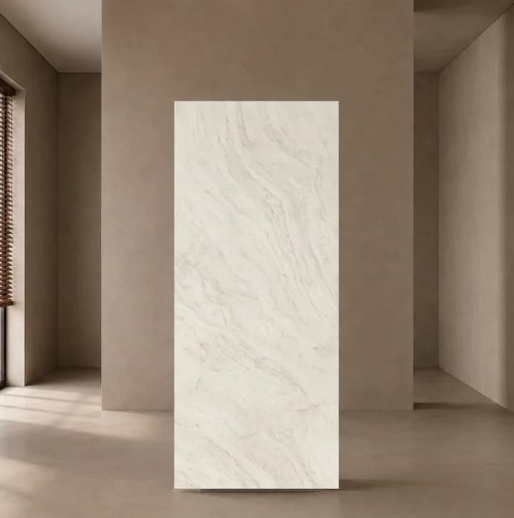 Travertine Halo White 162x324cm MAT