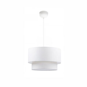 Luster Lt02-09 White Fabric 1Xe27 Max 40W