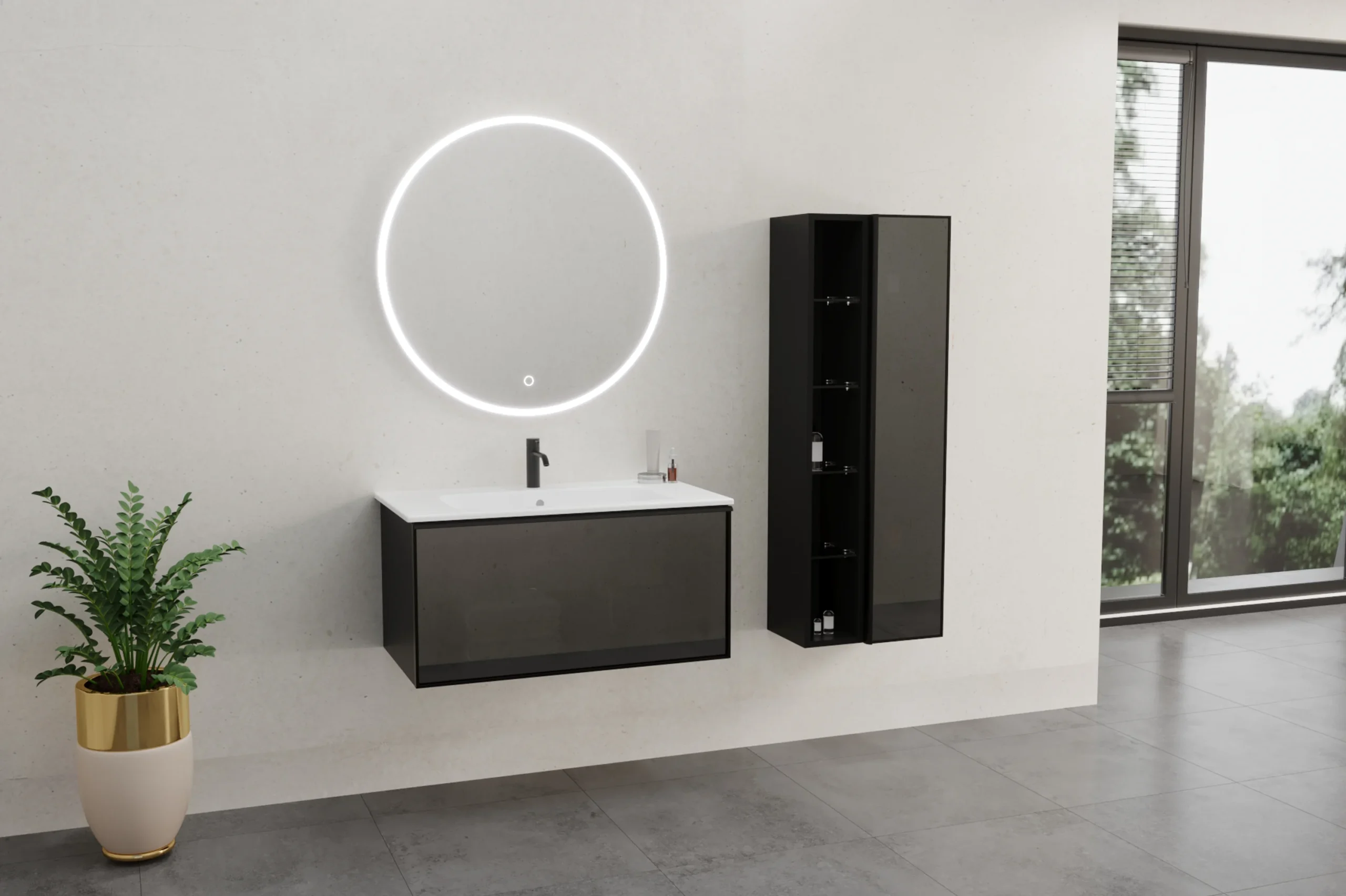 Kupatilski Ormaric Aston Black