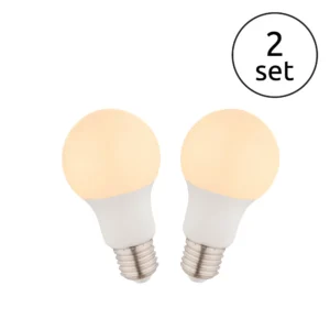 LED sijalice E27 set 2 kom 8W brenda Globo Lighting dolaze u praktičnom setu od dvije sijalice sa standardnim E27 grlom